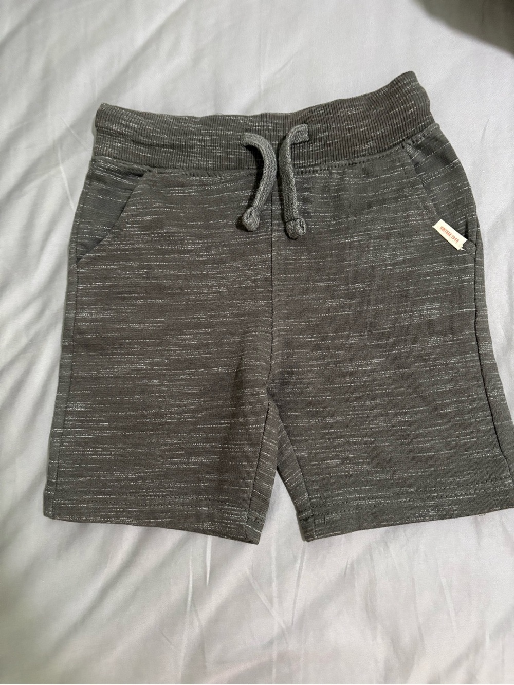 Weatherproof Heathered Gray Knit Drawstring Shorts